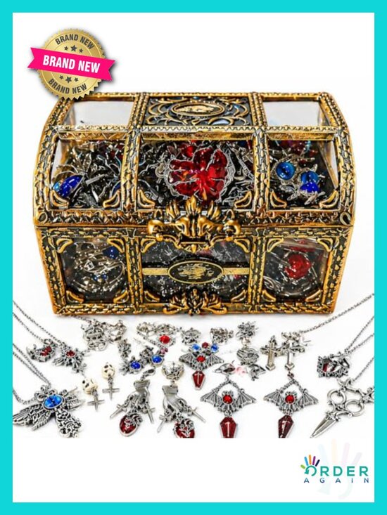 Other - Mystery Jewelry Jar Set 50-55 Pcs Gothic Witchy Y2K Surprise Gift Box for Women